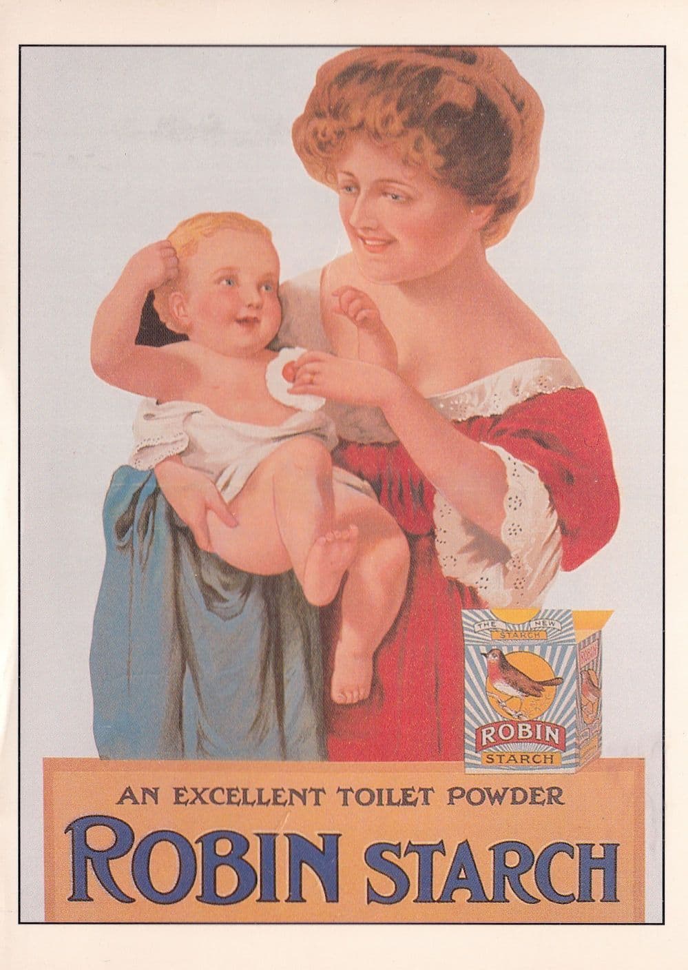 Robin Starch Moat House Rare Advertising Postcard