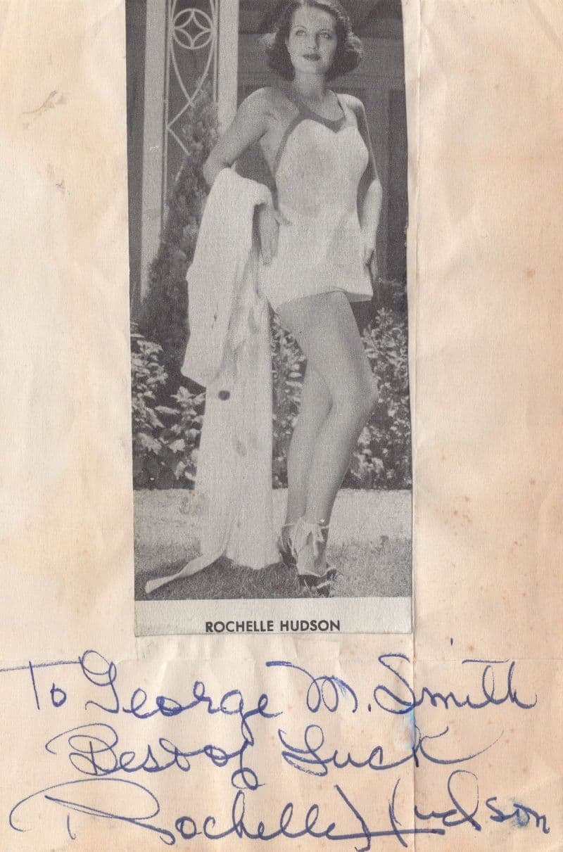 Rochelle Hudson Hand Signed Vintage Picture Autograph