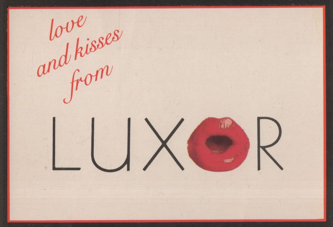 Rocky Horror Picture Show Hot Red Lips Kiss Luxor Egypt Postcard