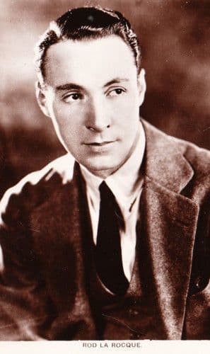 Rod La Rocque Paramount Movie Film Real Photo Postcard