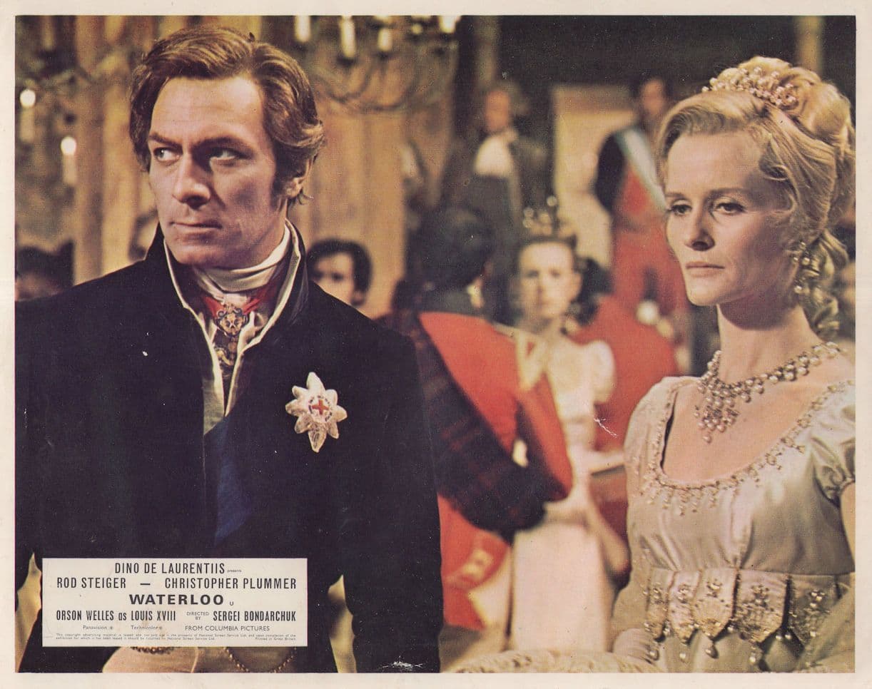 Rod Steiger Christopher Plummer Waterloo Film 1970 Lobby Card