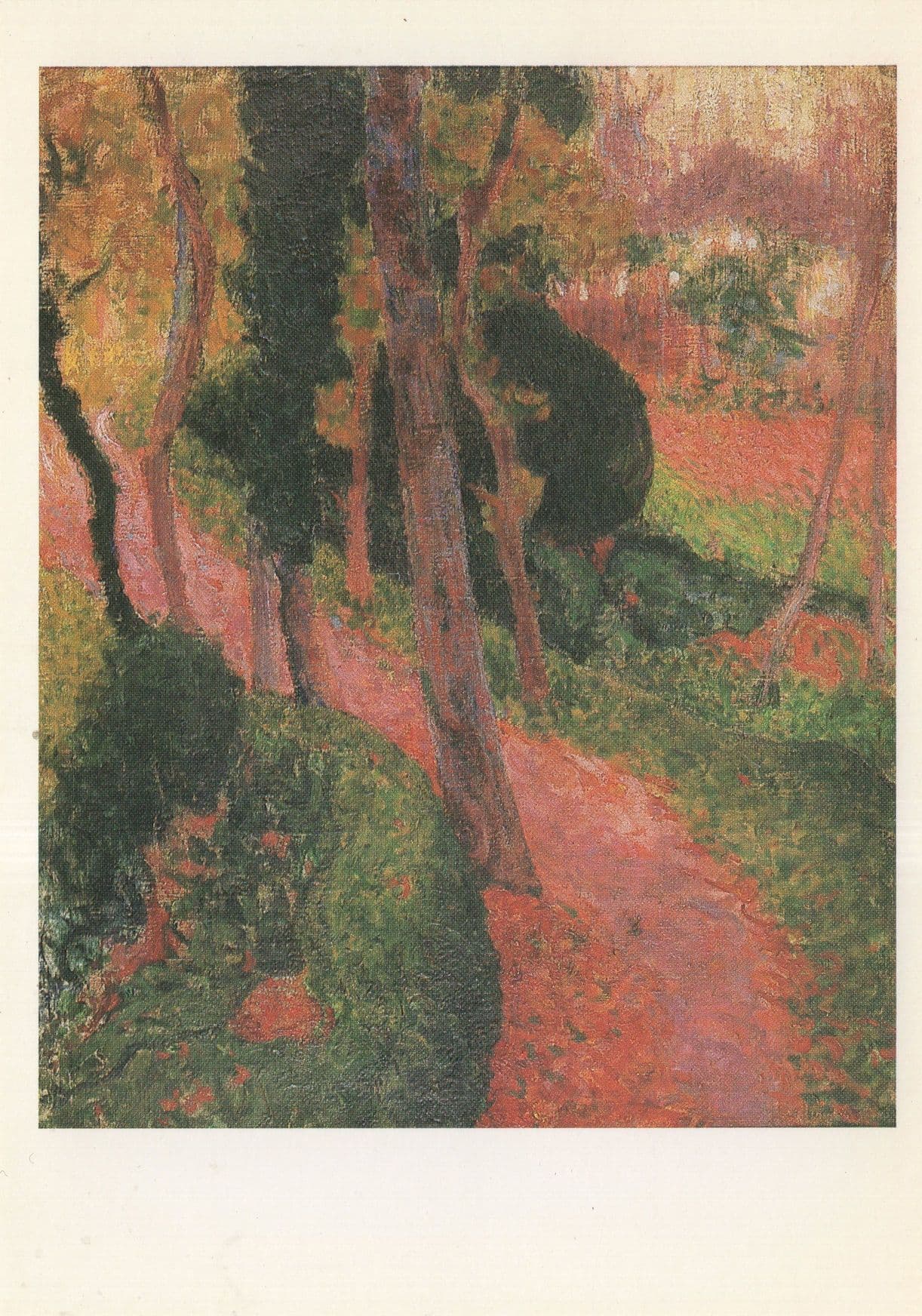 Roderic O'Conor L'Approche De Lazaven Barbican Painting Postcard