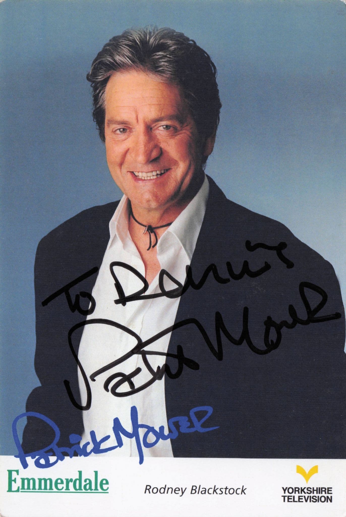 Rodney Blackstock Patrick Mower Emmerdale Hand Signed Photo