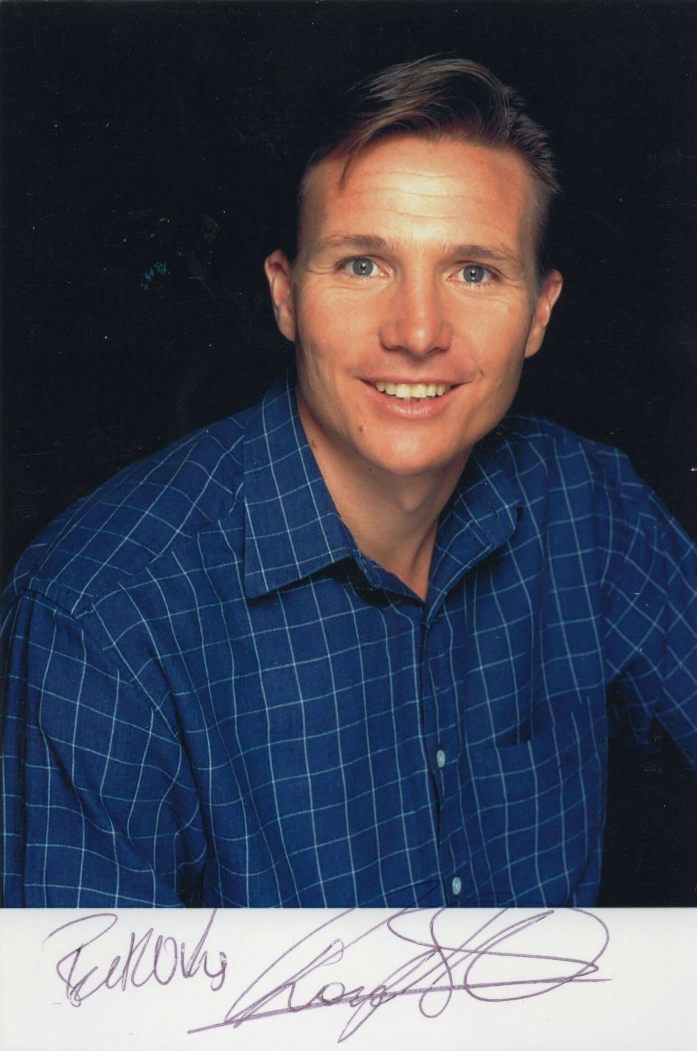 Roger Black British Olympic Games Athlete Hand Signed Photo