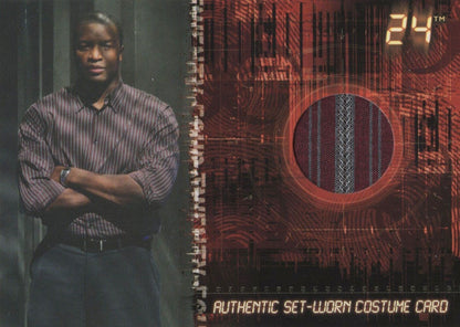 Roger Cross as Curtis Manning Worn Set Costume 24 TV Show Card Photo