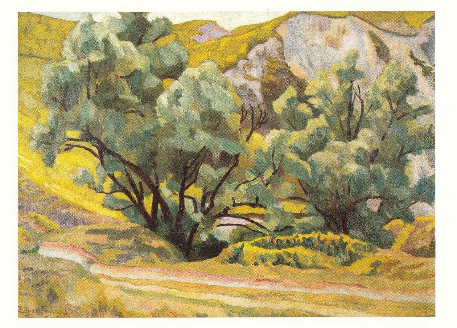 Roger Fry Quarry Bo Peep Farm Sussex WW1 Painting Postcard