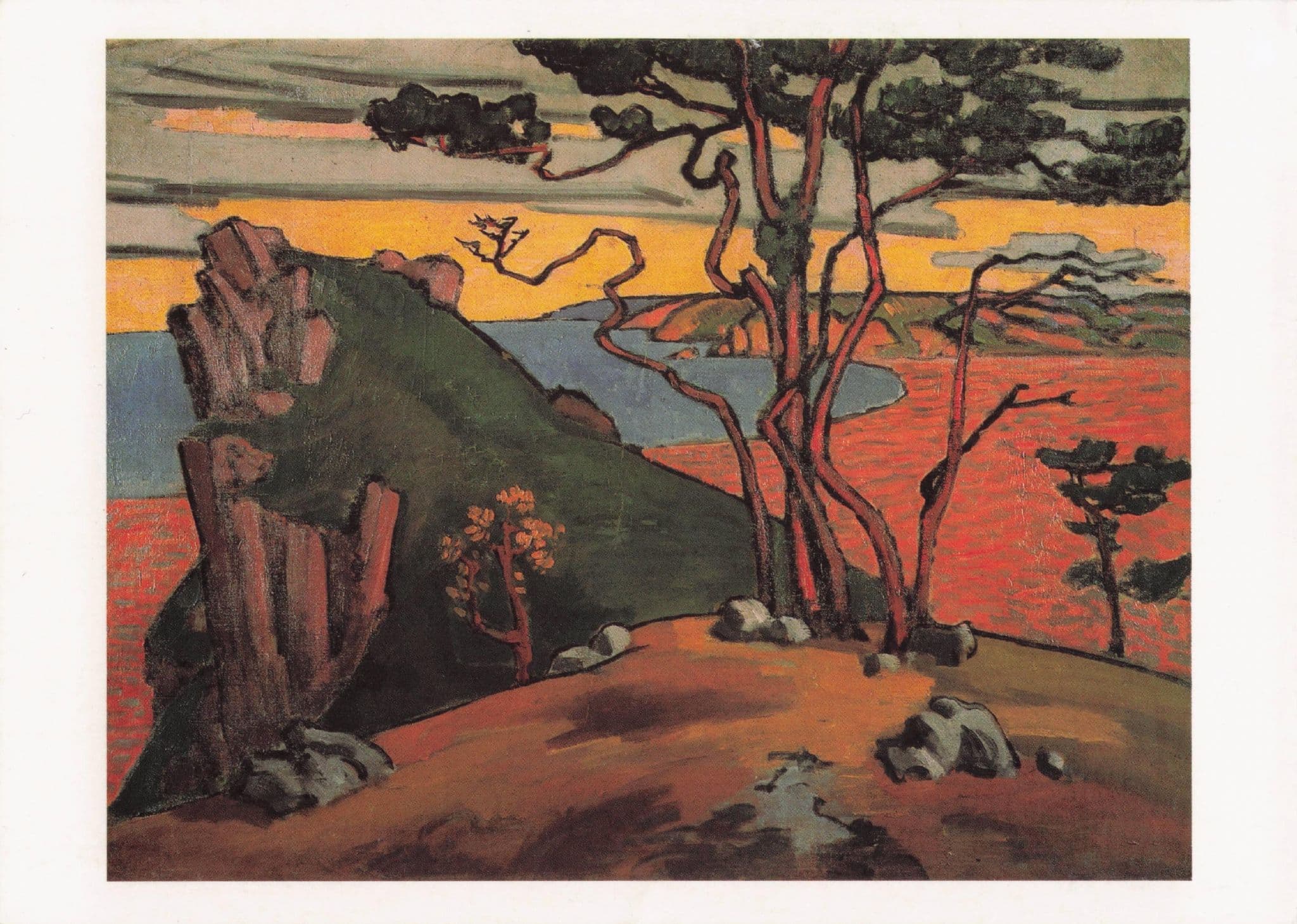 Roger Fry The Black Sea Comet Sci Fi Painting Postcard