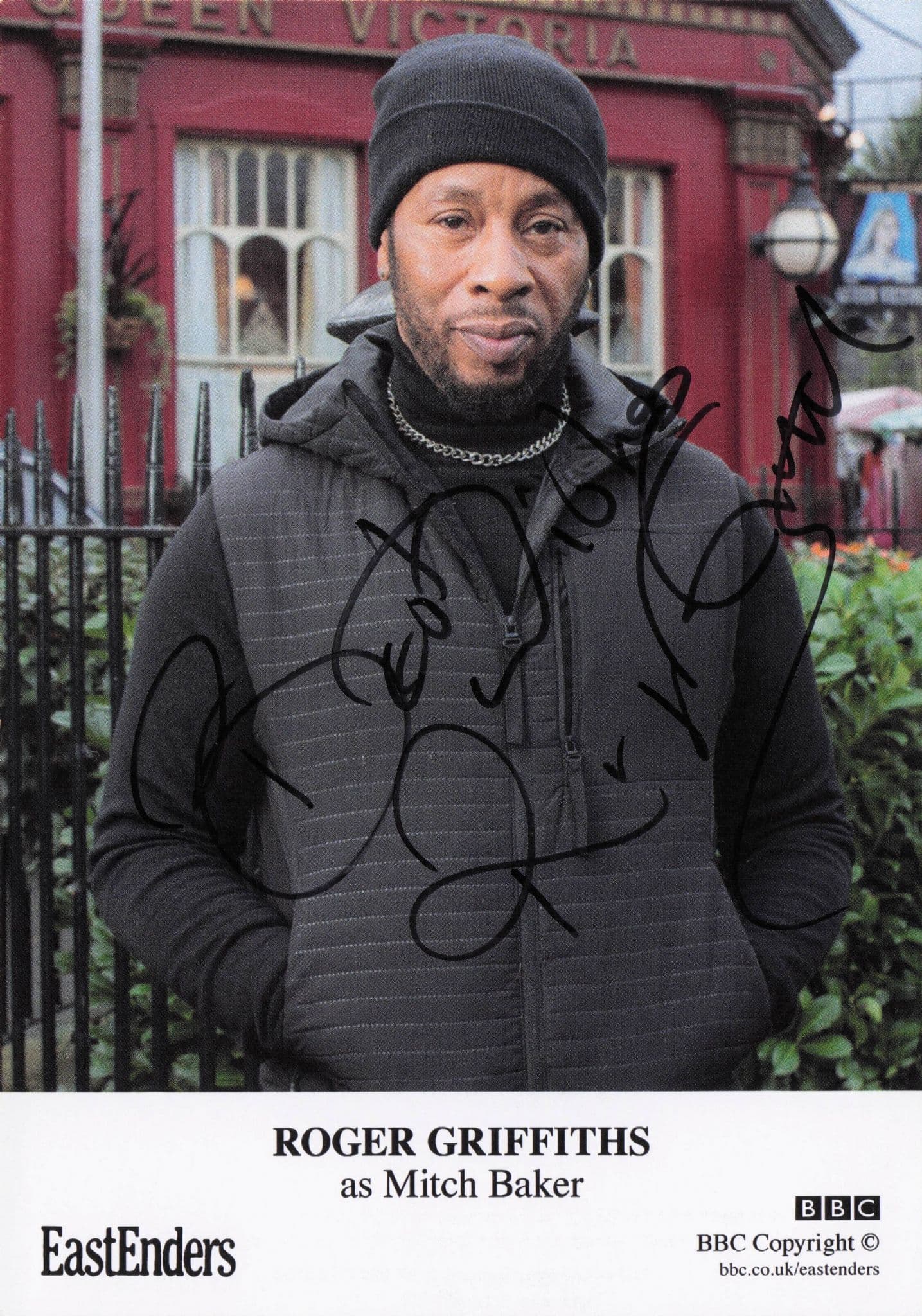 Roger Griffiths as Mitch Baker Eastenders Hand Signed Cast Photo