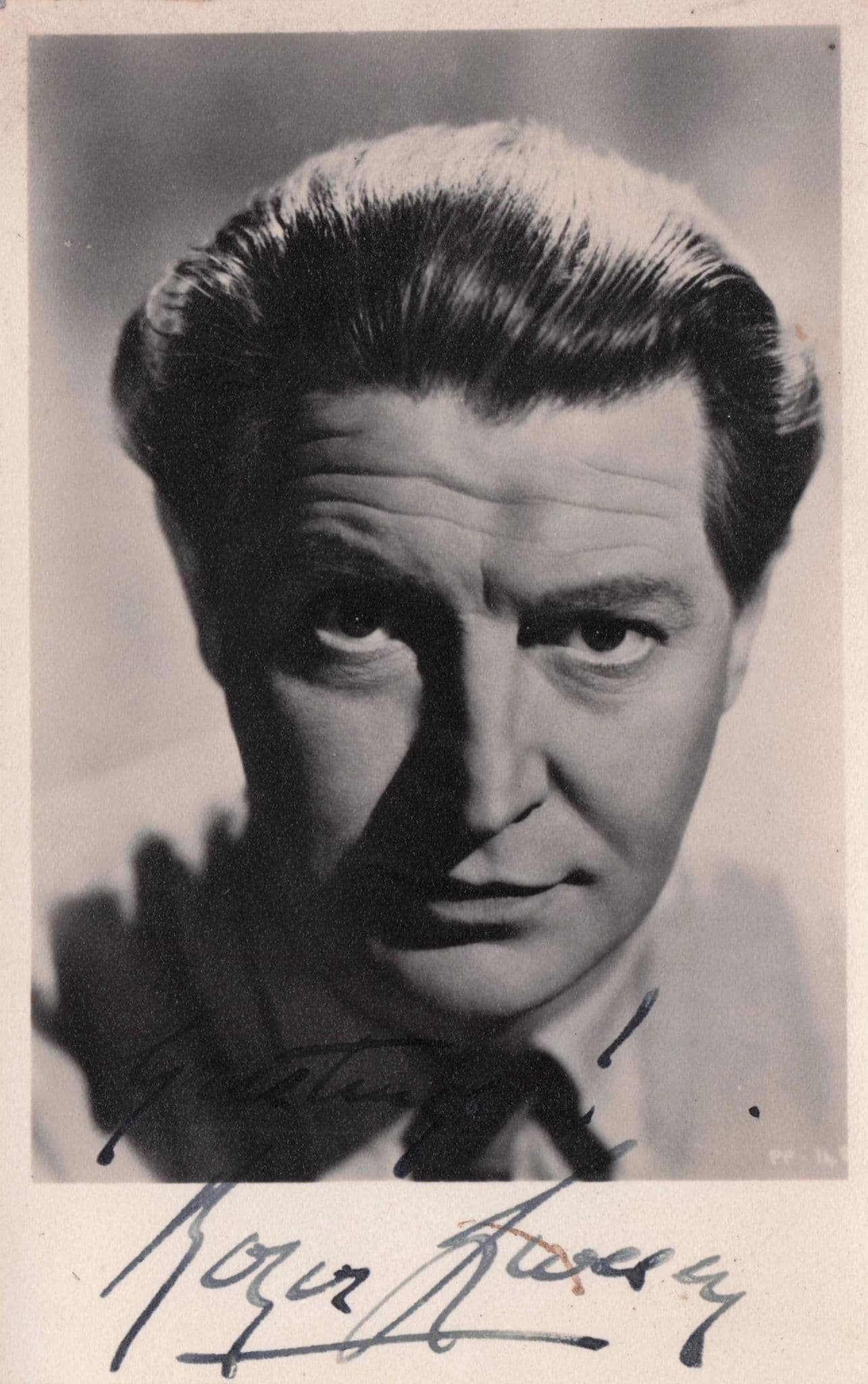 Roger Livesey Life & Death Of Colonel Blimp Film Old Hand Signed Photo