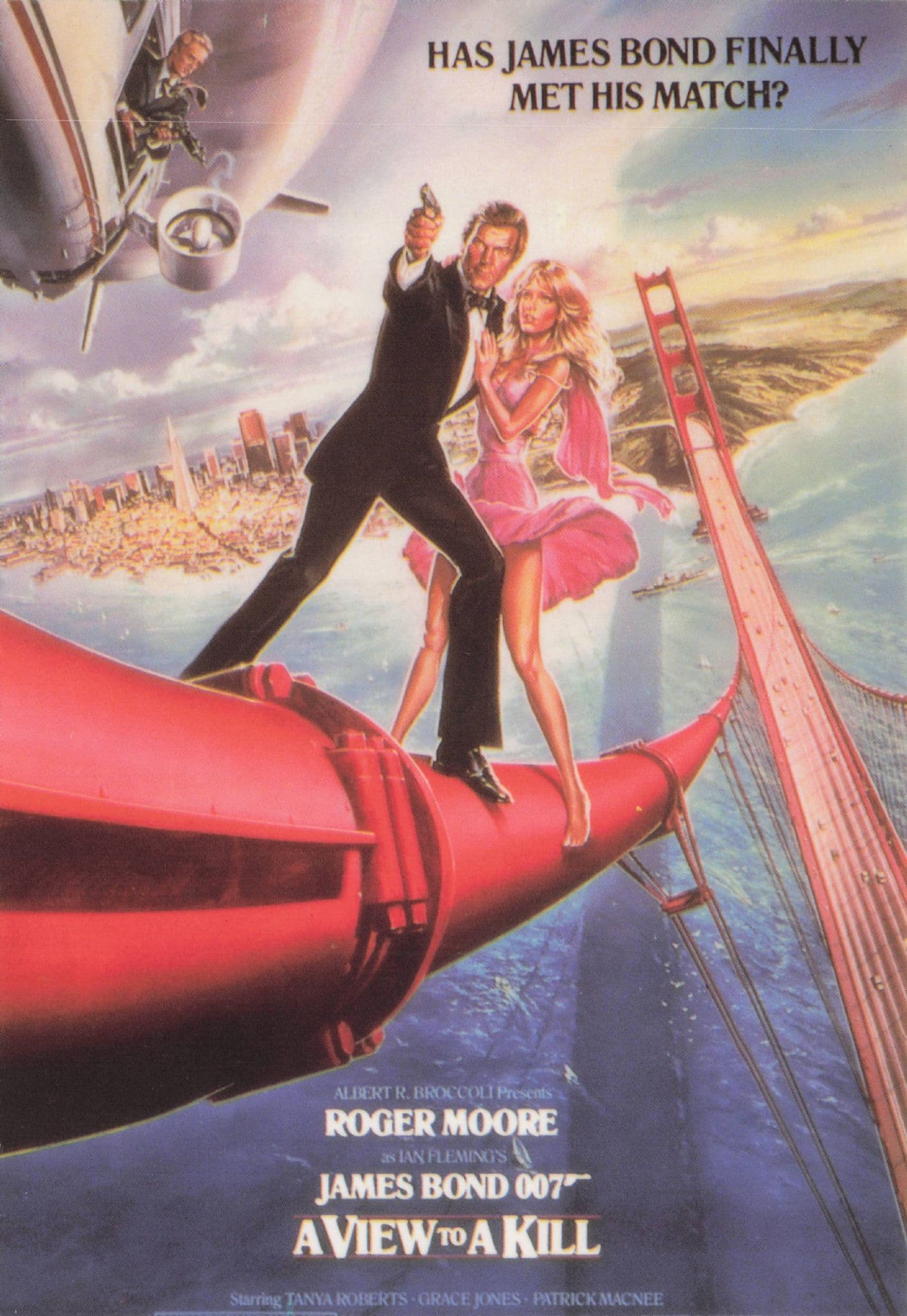 Roger Moore A View To A Kill Original Cinema Film Poster Postcard