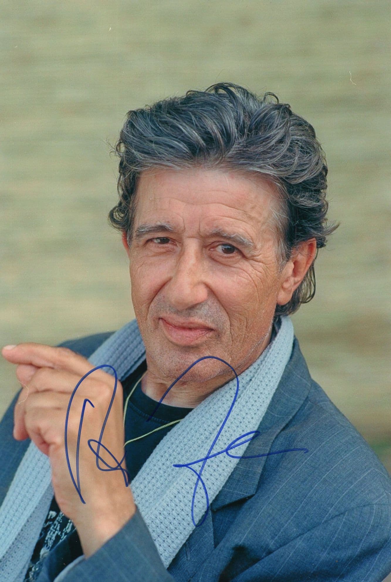 Rolf Zacher German TV Criminal Film Actor 12x8 Hand Signed Photo