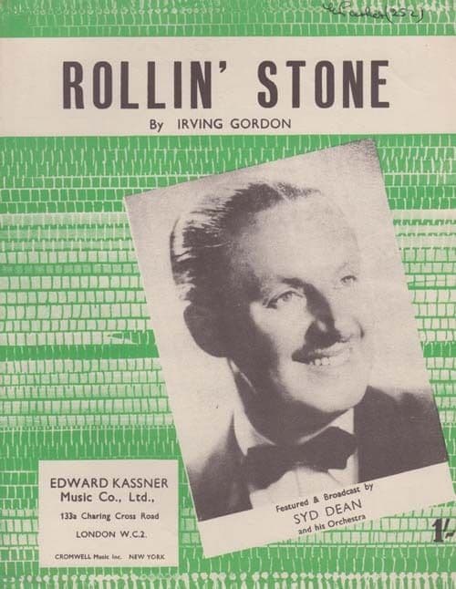 Rollin' Stone Syd Dean 1950s Sheet Music
