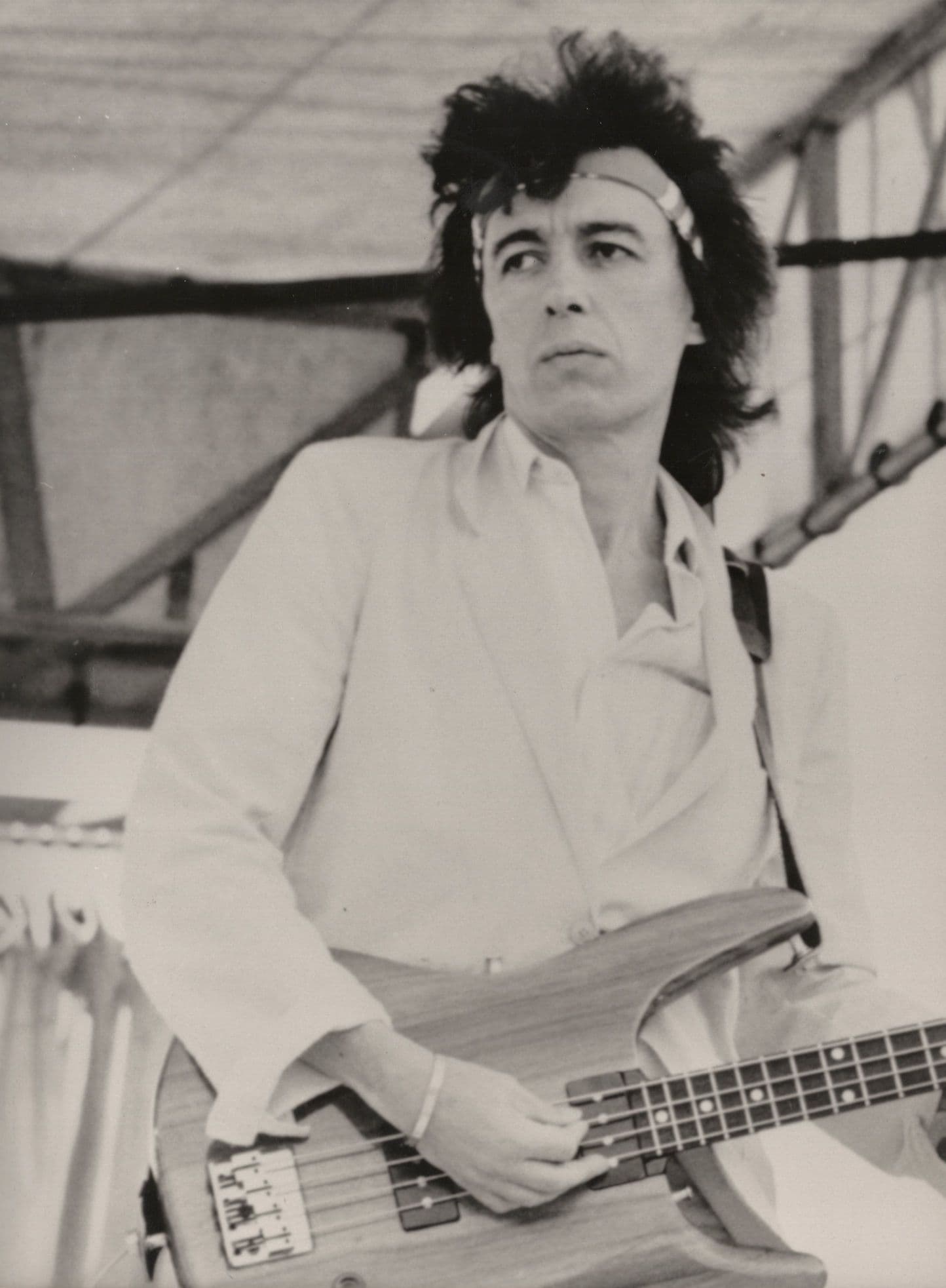 Rolling Stones Bill Wyman Live in Concert 1983 Large Press Photo