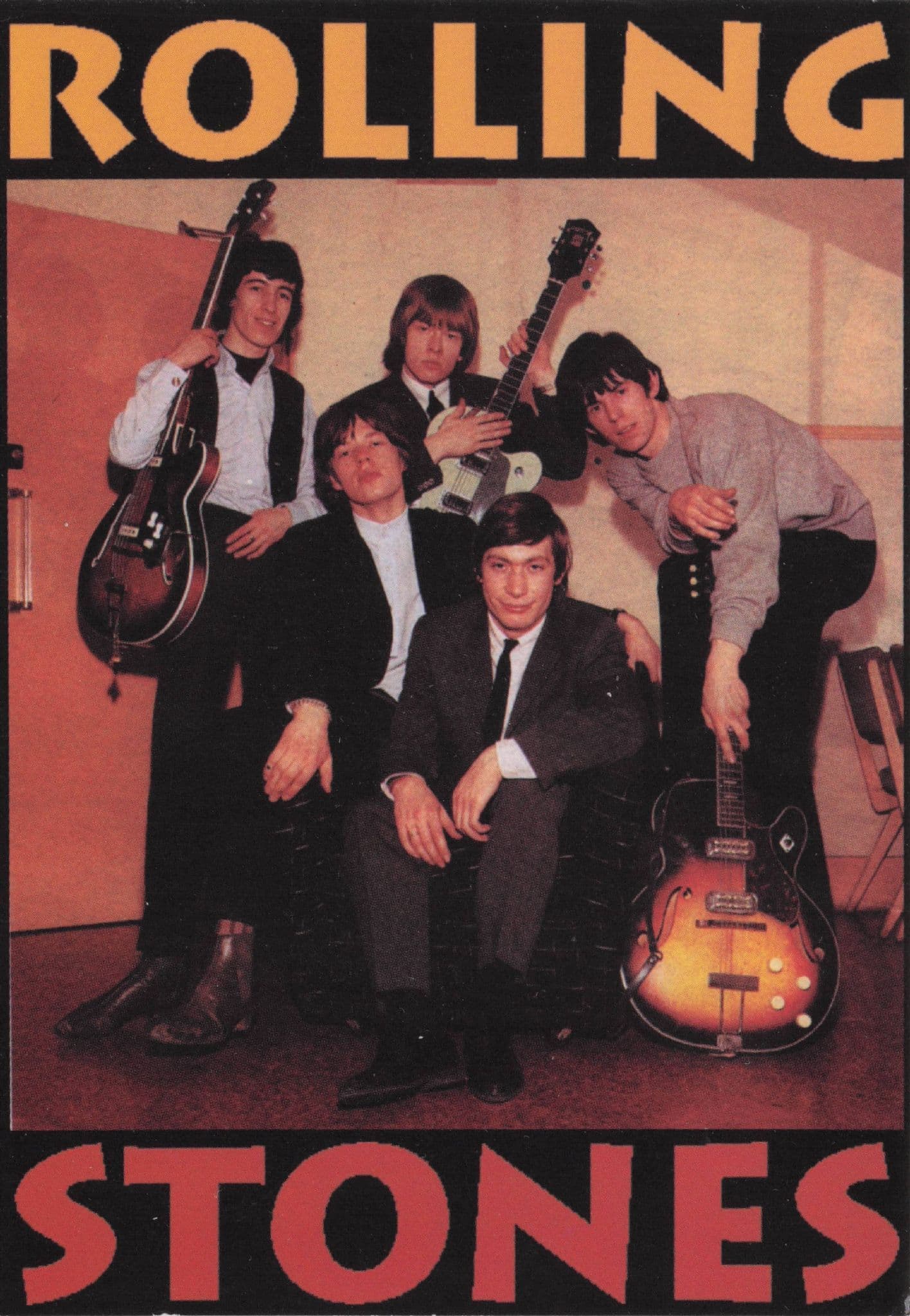 Rolling Stones Underground Music Rare Photo Postcard