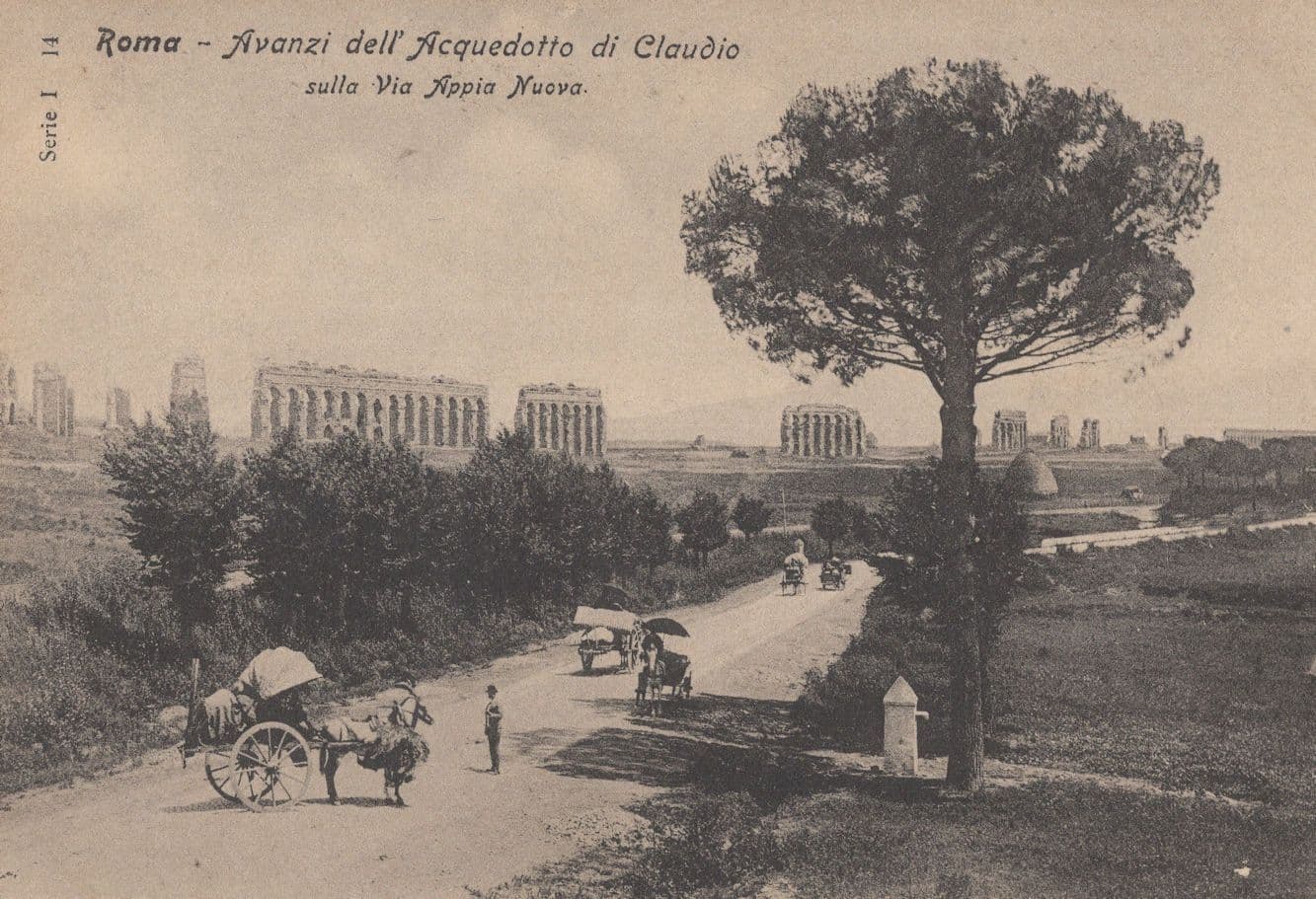 Roma Avanzi Dell Acquedotto Di Claudia Rare Italy Old Postcard