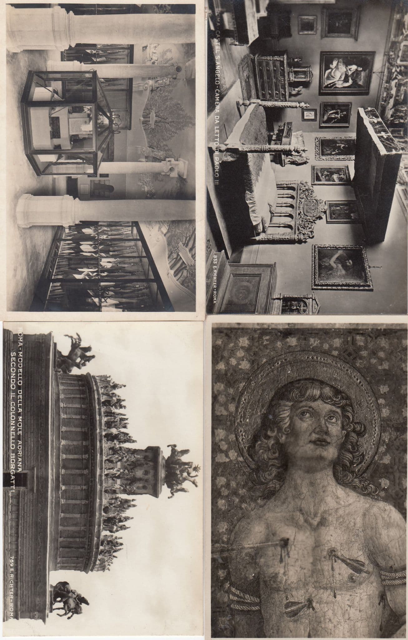 Roma Castel De S Angelo Modella Della Mole Adriana 4x Italy Postcard s