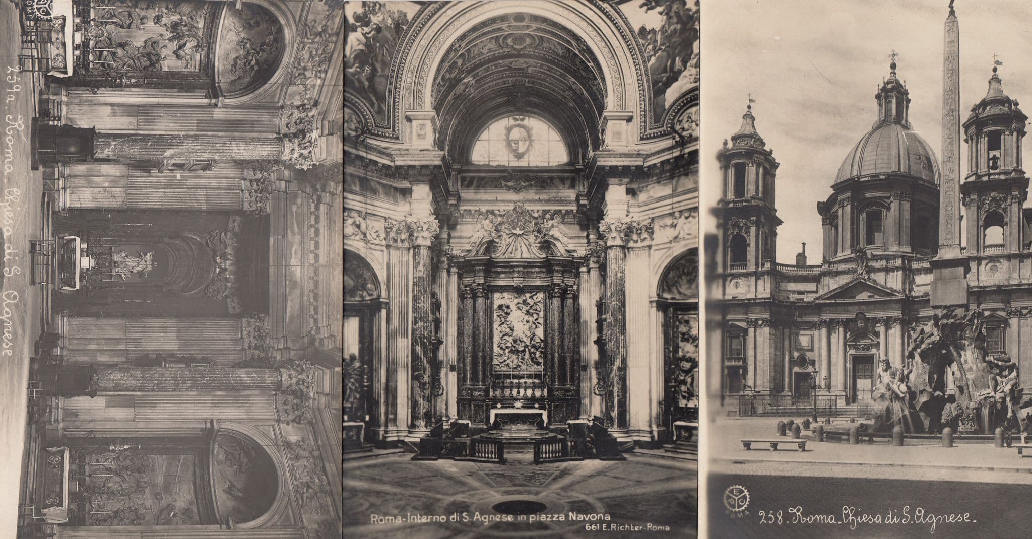 Roma Chiesa Des Agnes 3x Italian Religious Postcard s
