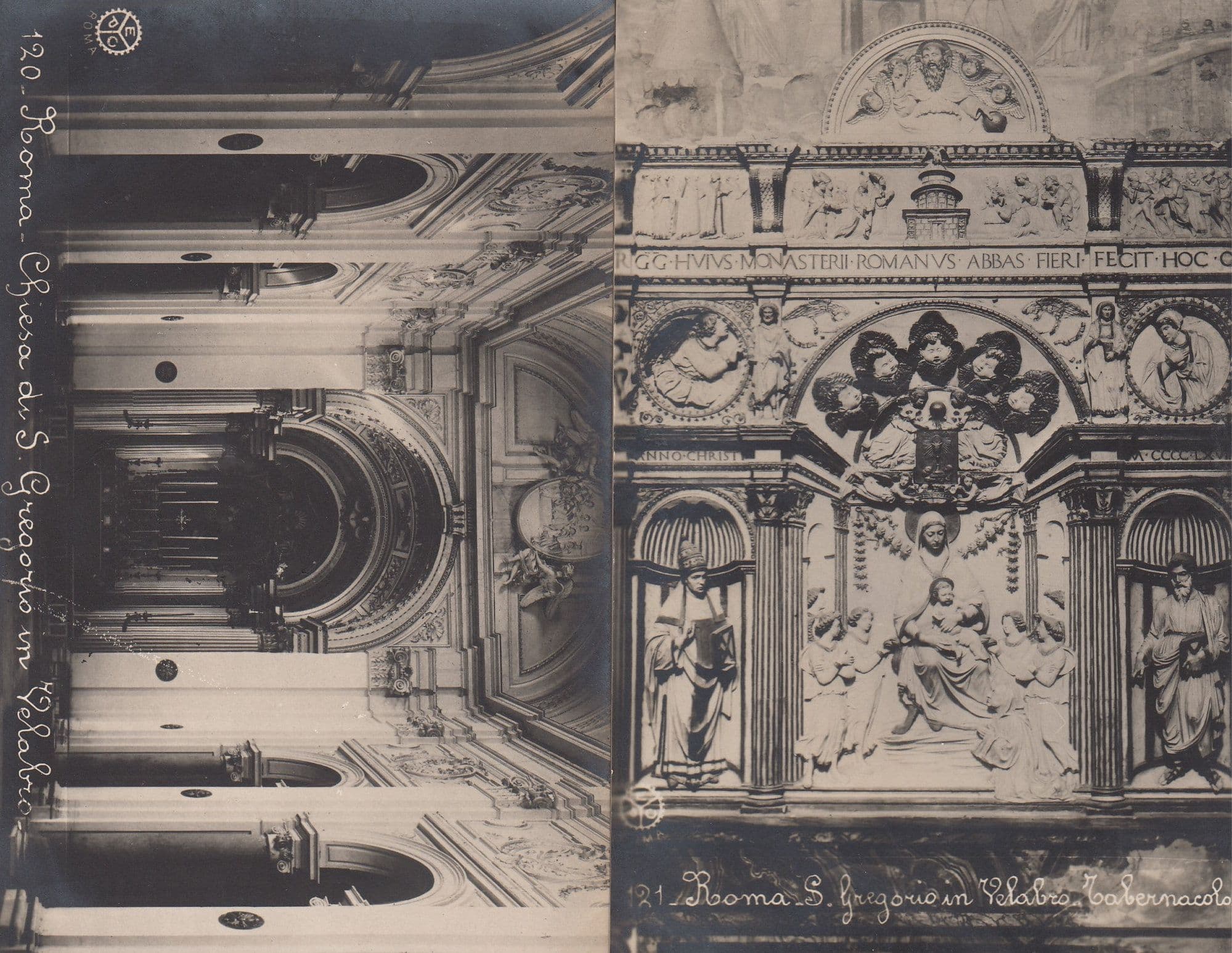 Roma San Gregorio In Velabro 2x Italian Religious Postcard s