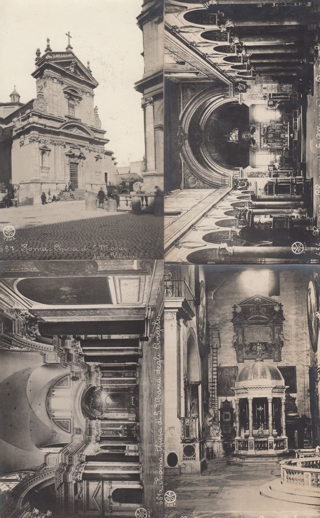 Roma San Maria Degli Angeli 4x Italian Religious Postcard s