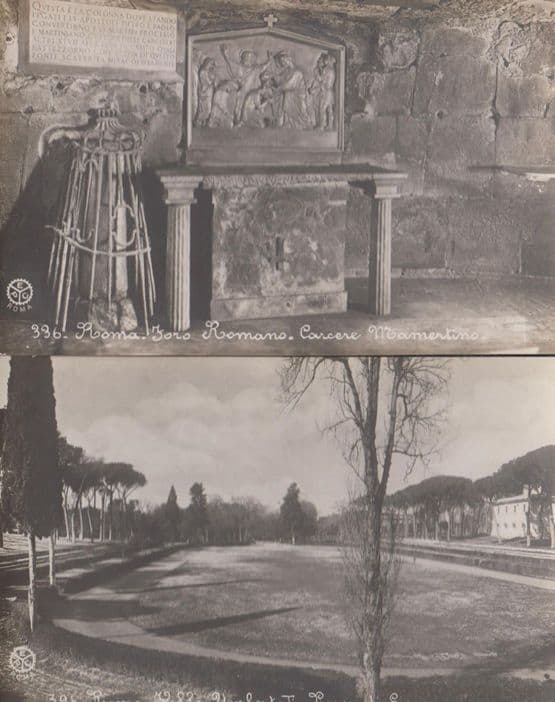 Roma Umberto Plaza Foro 2x Antique Italian Postcard s