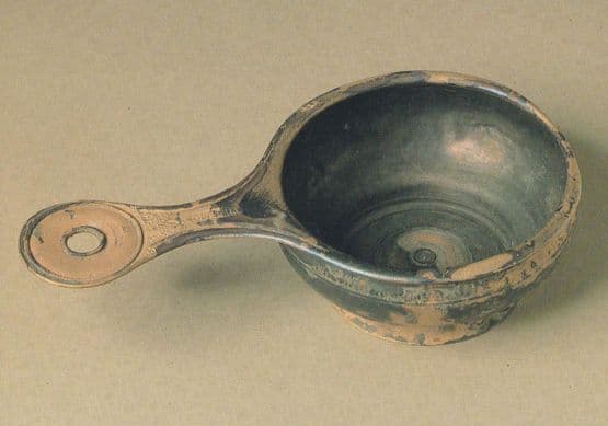 Roman Bronze Cooking Pan Trulleus Military  Cavalry Rome Welsh Museum Postcard
