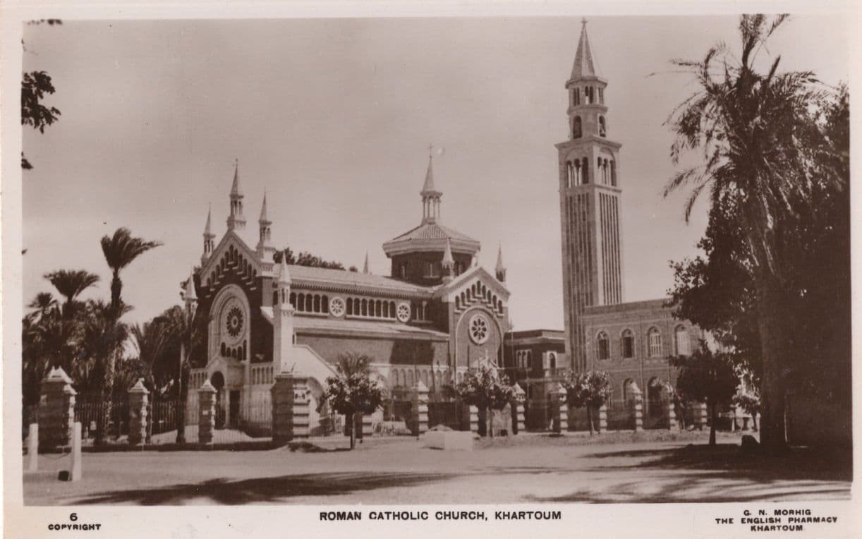 Roman Catholic Church Khartoum South Africa Old Postcard