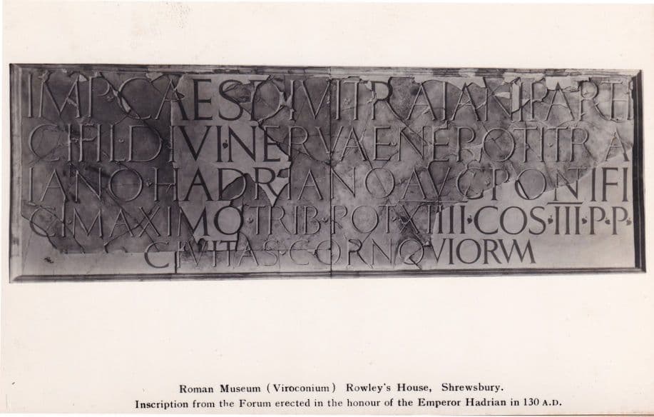 Roman Museum Rowleys House Shropshire RPC Postcard