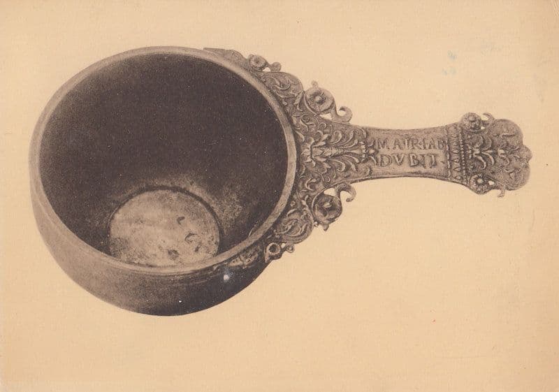 Roman Silver Skillet Saucepan Backworth Northumberland Old Postcard