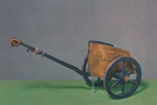 Rome Roman Chariot 2 Wheeled Primitive Art Rare Postcard