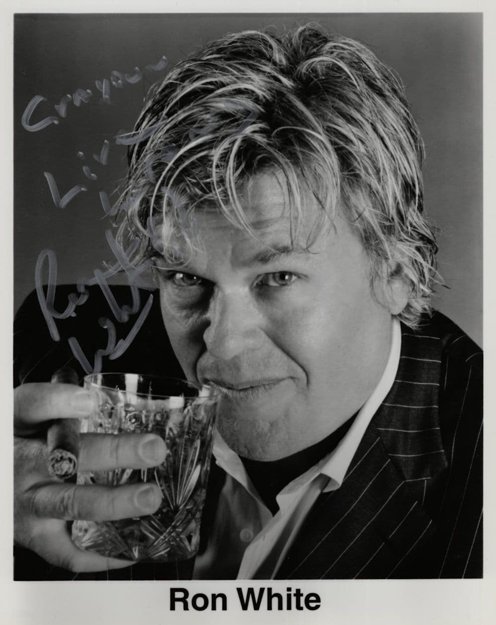 Ron White Canadian Film Actor Comedian 10x8 Hand Signed Photo