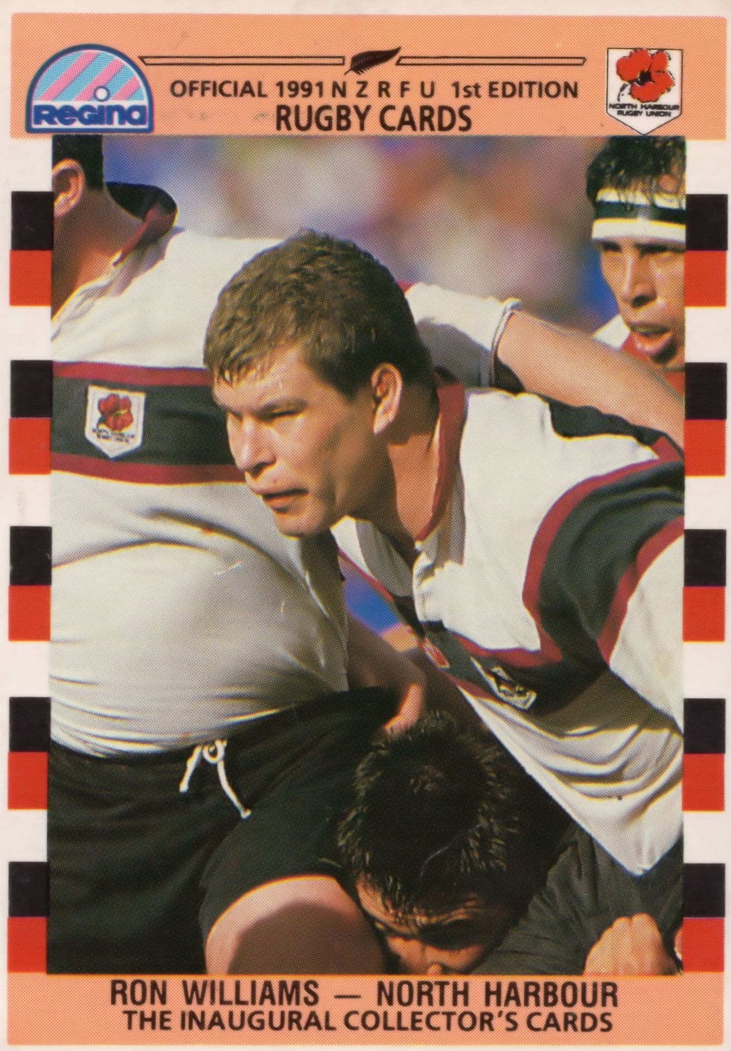 Ron Williams North Harbour 1991 Hand Signed Rugby Card Photo Please Read