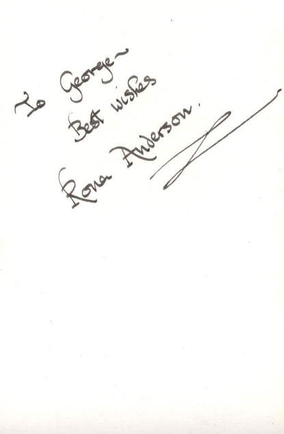Rona Anderson  Scrooge Dr Finlays Casebook Printed & Hand DOUBLE Signed Photo