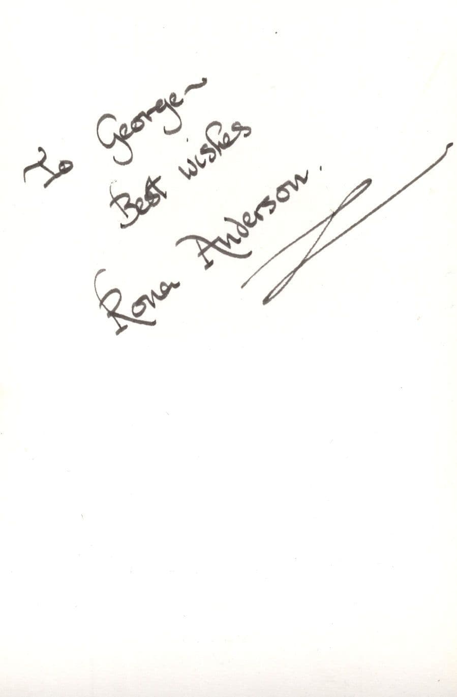 Rona Anderson  Scrooge Dr Finlays Casebook Printed & Hand DOUBLE Signed Photo