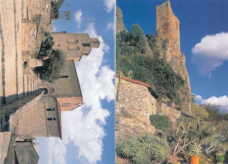 Roquebrun Eglise 2x Postcard