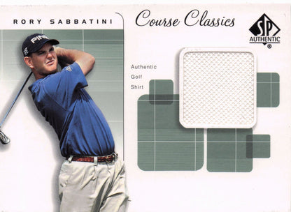 Rory Sabbatini Course Classics 2002 Authentic Worn PGA Tour Golf Shirt Card