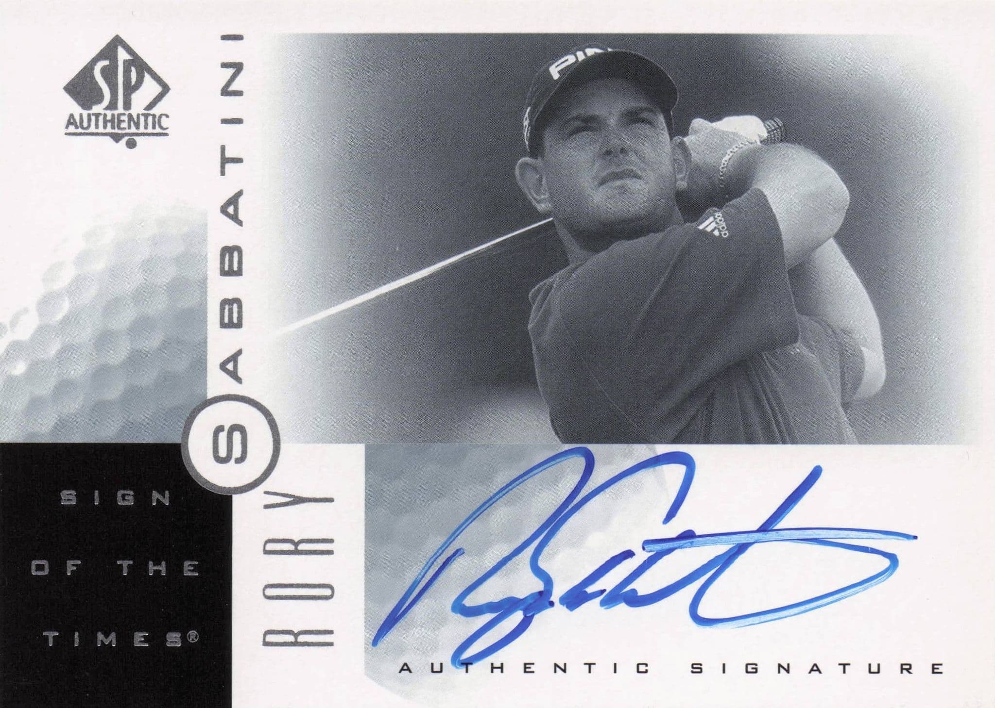 Rory Sabbatini Sign Of The Times Hand Signed 2001 SP Golf Autograph Card