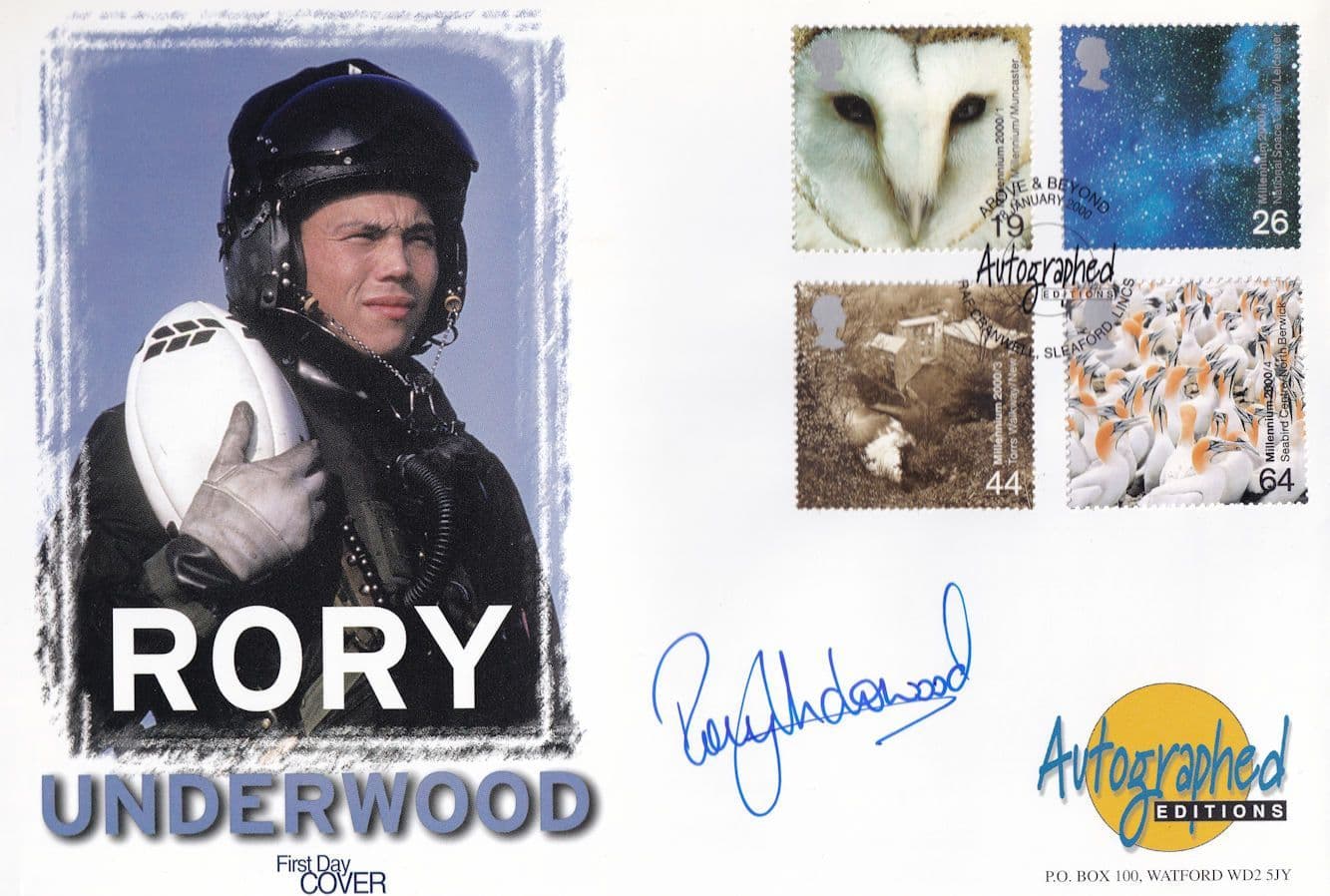 Rory Underwood English Rugby International Hand Signed Rare FDC
