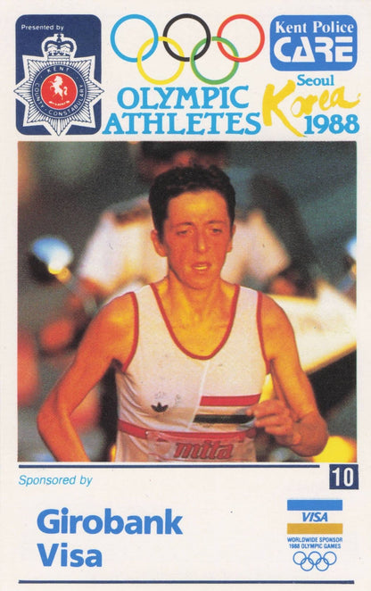 Rosa Mota Portugal Athlete Olympics 1988 Rare Police Trade Photo Card