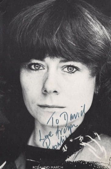 Rosalind March of The Racing Game Hand Signed Photo Please Read