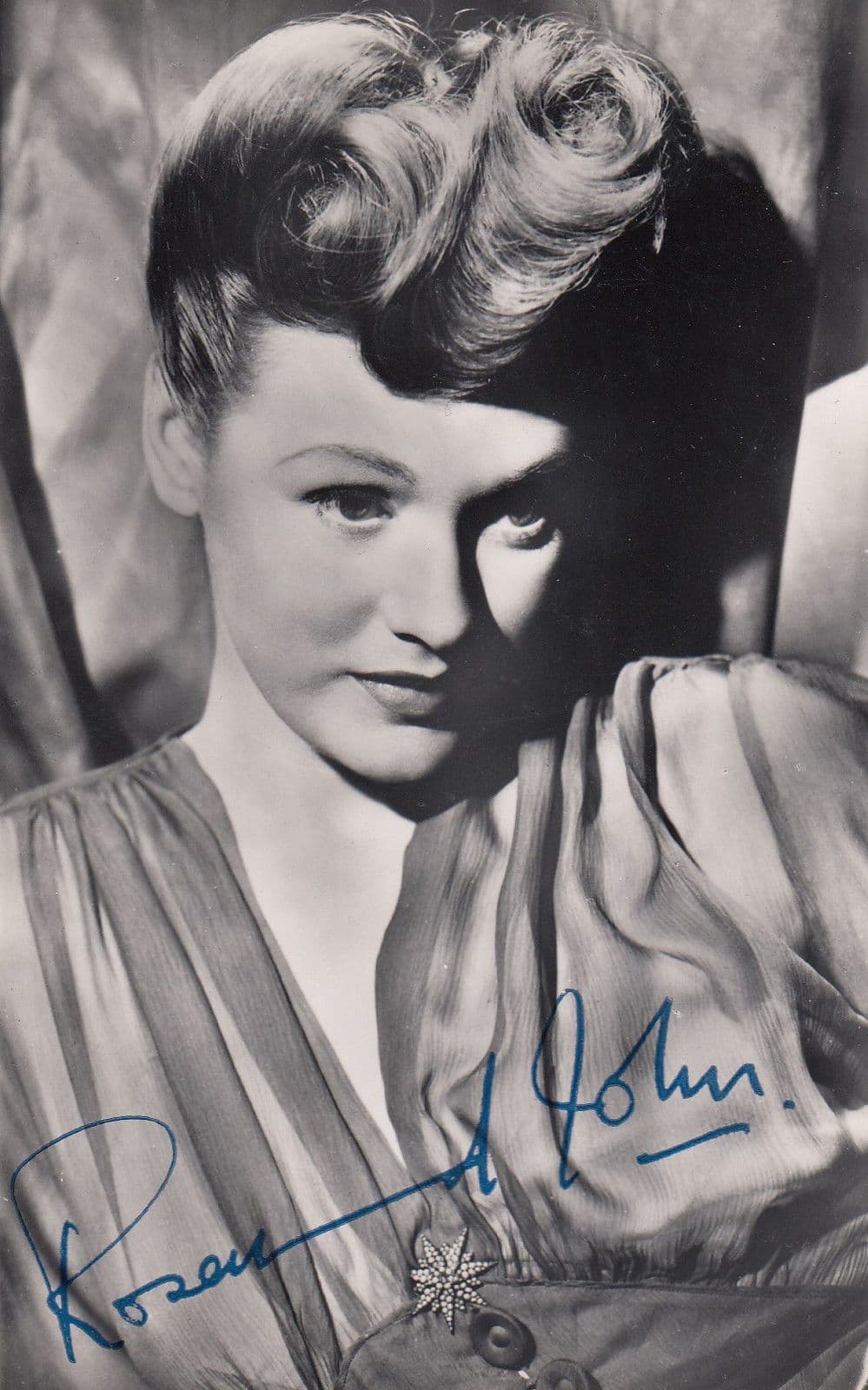 Rosamund John Printed Signed Vintage Photo