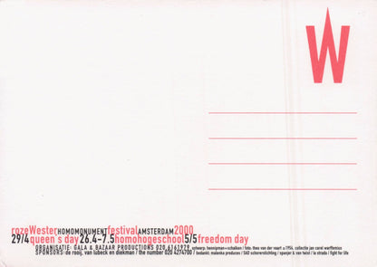 Rose Wester Holland Freedom Day 2000 Festival Advertising Postcard