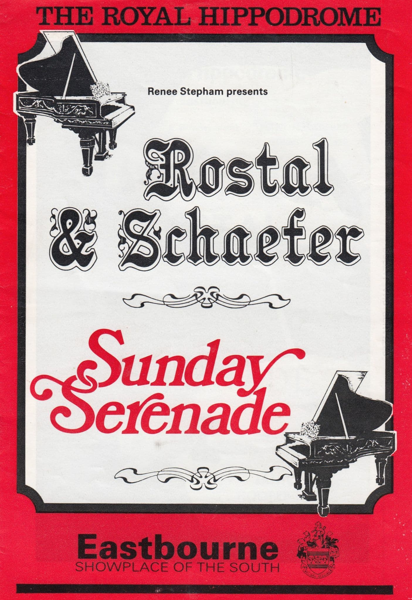 Rostal & Schaefer At Eastbourne Sussex Theatre Programme