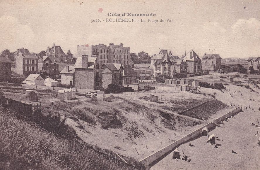 Rotheneuf La Plage Du Val France Old Postcard