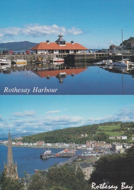 Rothesay Bay Harbour 2x Rare Postcard s