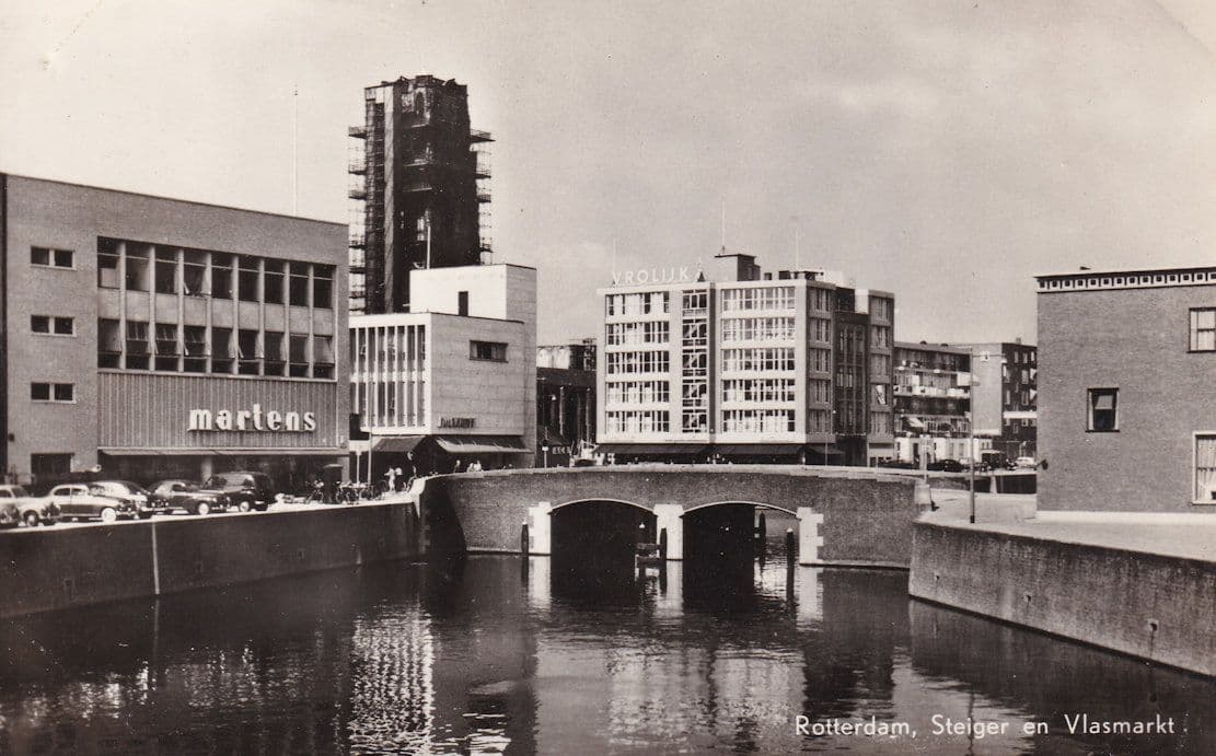Rotterdam Dr Martens Shoe Superstore Vlasmarkt Real Photo Postcard