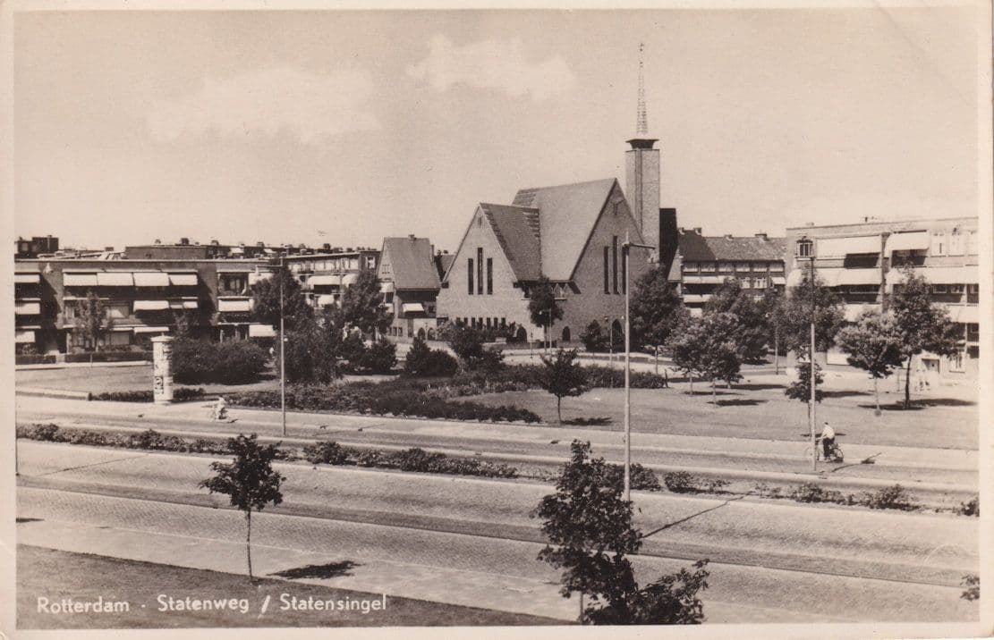 Rotterdam Stanenweg Statensingel Real Photo Dutch Postcard