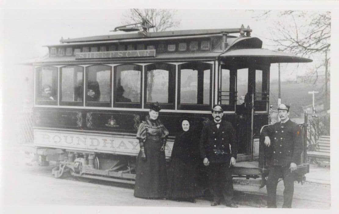 Roundhay Sheepscar Leeds Bus Tram Old Dealer Transport Photo