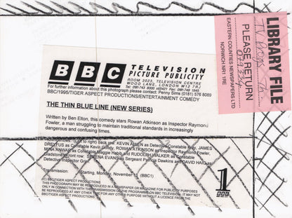 Rowan Atkinson Ben Elton The Thin Blue Line BBC TV Press Photo