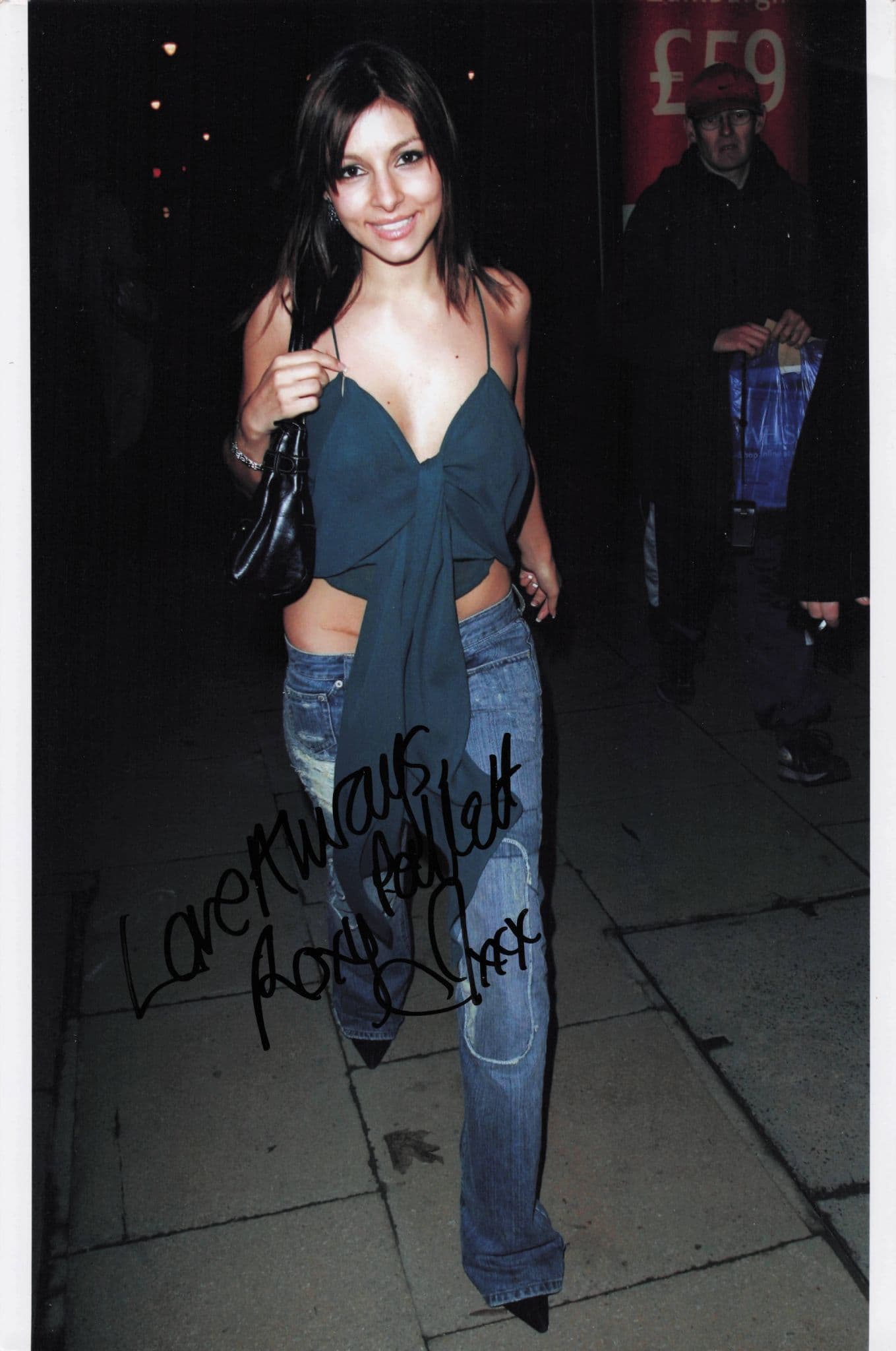 Roxanne Pallett Emmerdale Manchester Party 12x8 Hand Signed Photo