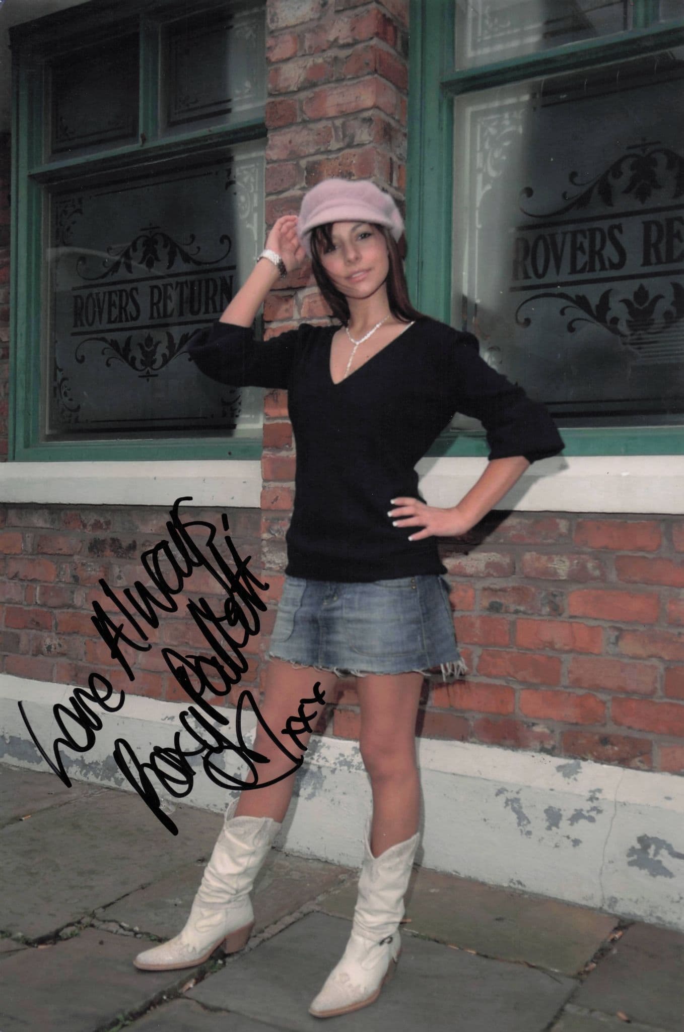 Roxanne Pallett in Coronation Street Filming Soap Star 12x8 Hand Signed Photo